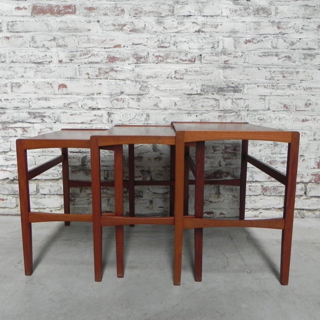 Vintage Nesting Tables, 1960s, Set of 3 For Sale - Image 11 of 18