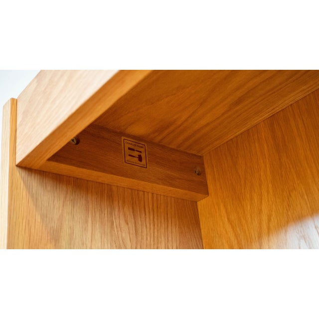 1980s Charles Webb White Oak Bookcase For Sale - Image 15 of 15
