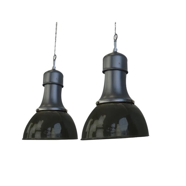 Bauhaus Model 530 Pendant Lights from Kandem, 1920s For Sale