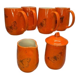 Example of Outsider and Self Taught Art Coffee and Tea Service