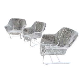 Woodard Sculptura Cantilever Loungers - Set of 3 For Sale