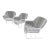 Woodard Sculptura Cantilever Loungers - Set of 3 For Sale