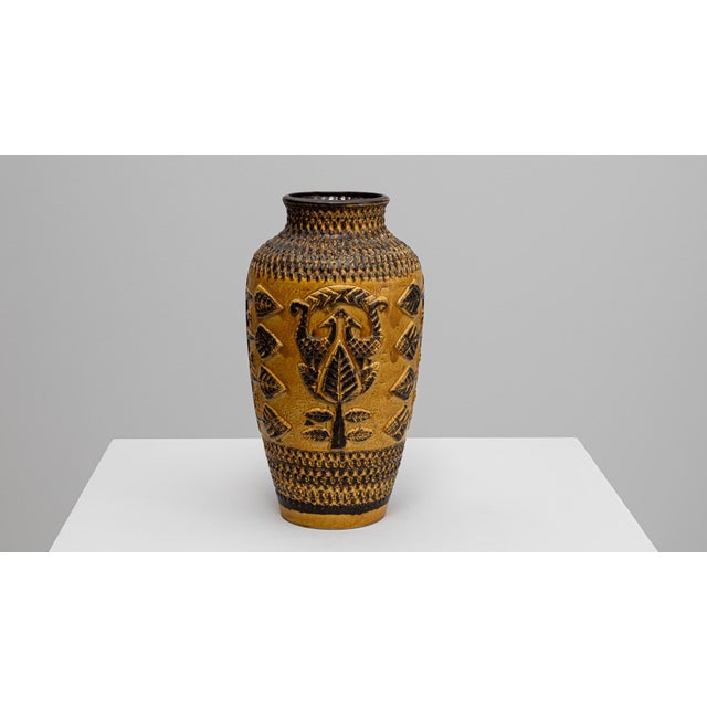 Mid 20th Century 20th Century German 'W. Germany' Ceramic Vase For Sale - Image 5 of 18