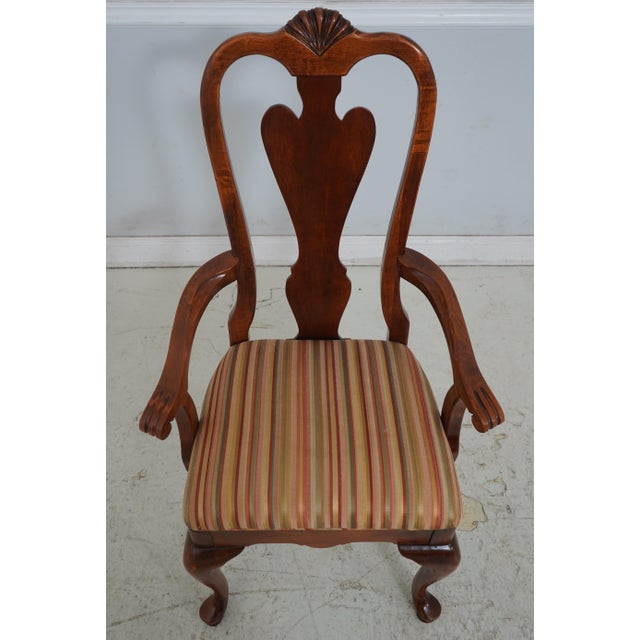 Age: Approx: 30 Years Old Details: Queen Anne Legs & Pad Feet Traditional Style Medium Reddish Cherry Finish Condition:...