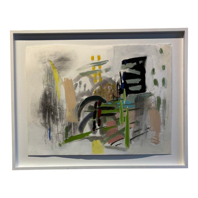 Contemporary Abstract Painting on Paper by Melanie Brown For Sale