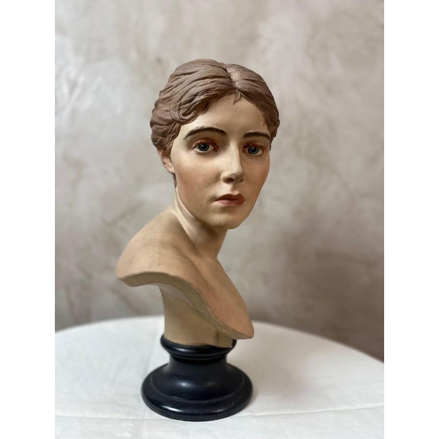 Plaster Bust of a Woman For Sale - Image 15 of 15