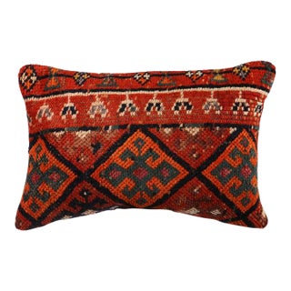 Reclaimed Rug Textile Pillow Cover For Sale