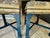 Pair Painted Chinese Chippendale Style Benches Chinoiserie Tapestry Upholstery For Sale - Image 10 of 18