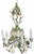 Metal Vintage Italian Tole Daisy Chandelier - 6 Arms For Sale - Image 7 of 14