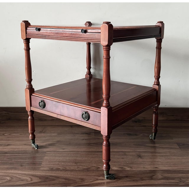 Early 20th Pair of Oak Nightstands with drawer and One Shelve For Sale - Image 17 of 18