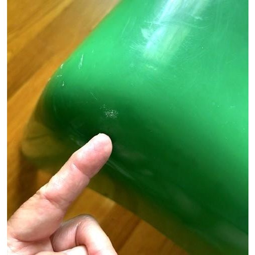 Plastic Vintage Ikea Green Ps Vago Plastic Lounge Chair For Sale - Image 7 of 14