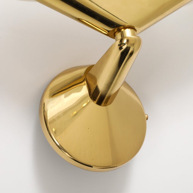 1980's High Style Italian Wall Lights - Set of 3 For Sale - Image 9 of 12