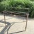Metal Mid 20th Century Jansen Style Gun Metal End Table With Brass Mounts From Design Institute of America For Sale - Image 7 of 13