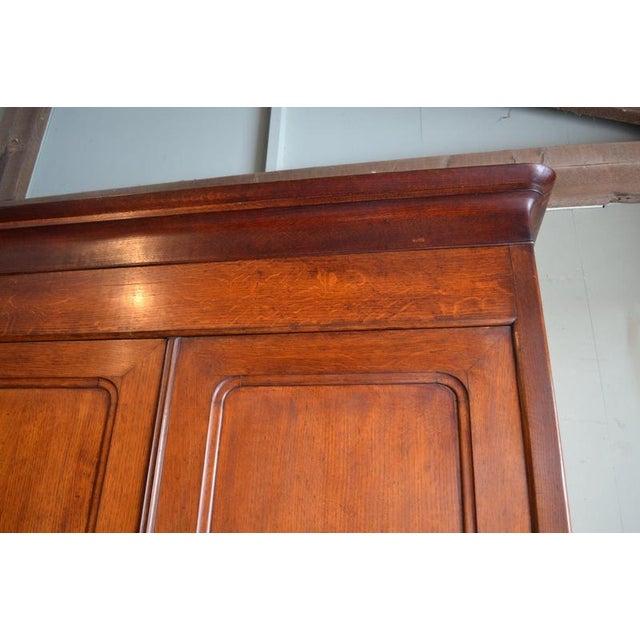 Antique Oak Louis Philippe Cabinet For Sale - Image 5 of 10