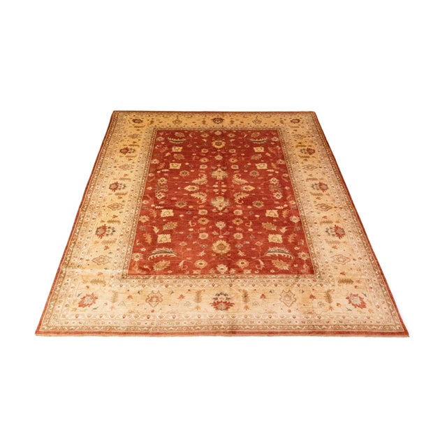 Ziegler rug | Size: 398 x 307 cm | Knot density: approx. 200.000 knots/m² | Material: High-quality wool | Condition: Very...