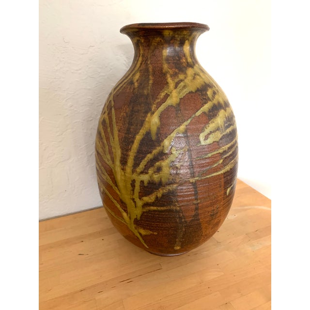 Mid 20th Century Minoru Nojima Large Ceramic Floor Vase Pot