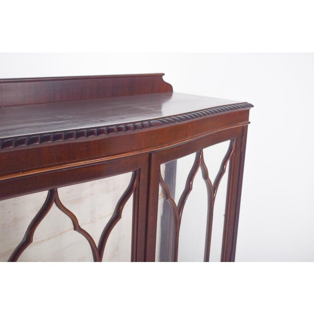 Brown Portuguese Front Display Cabinet, 1890s For Sale - Image 8 of 10