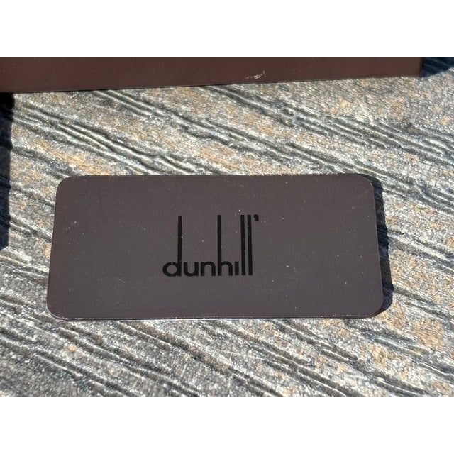 Silver Pair of Dunhill Cufflinks - Sterling Silver, Original Boxes + Manual, Union Jack Flag For Sale - Image 8 of 11