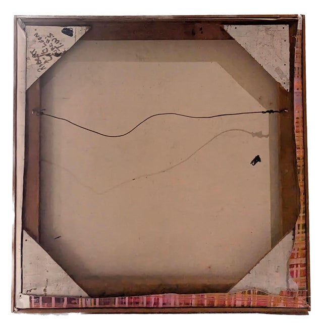 Shabby Chic 1985 Signed Framed Painting of Abstract Meadow Flowers For Sale - Image 3 of 9