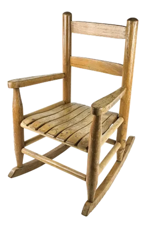 Vintage Child Size Wood Rocker