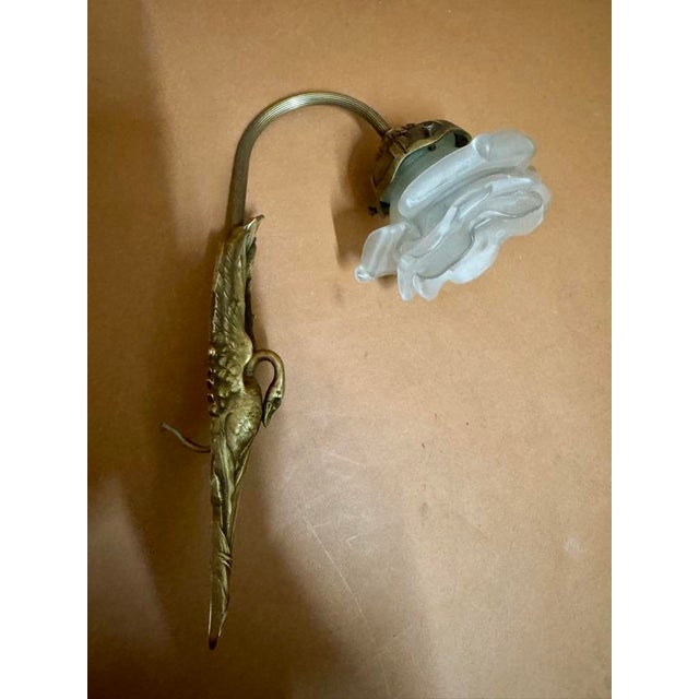 Gold Art Deco Bronze Wall Light by Charles Ranc, 1920s For Sale - Image 8 of 8