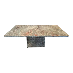 1980s Italian Fior Di Pesco Marble Postmodern Vintage Dining Table