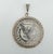 Vintage American Usa Dollar Bald Eagle Genuine Coin White Rhodium Plated Sterlin For Sale - Image 4 of 9
