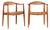 Hans Wegner–Early Jh-501 Teak & Cane Armchairs for Johannes Hansen–Danish Modern–a Pair For Sale