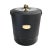 Mid-Century Modern Georges Briard Black Faux Leather Ice Bucket Champagne Bucket For Sale - Image 3 of 11