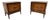 Mid-Century Modern Broyhill 2-Drawer Walnut Nightstands - Set of 2 - Refinished! For Sale