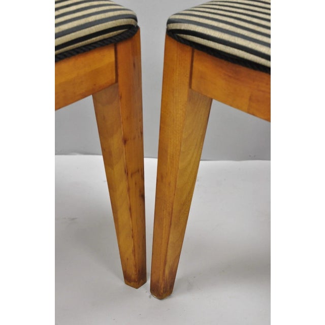 Biedermeier Empire Style Maple Wood Double X Back Dining Room Chairs - Set of 6 For Sale - Image 10 of 18