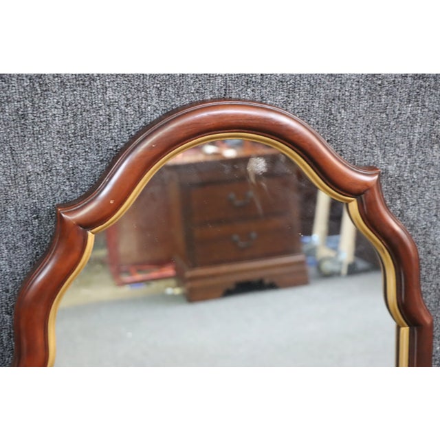 Chinoiserie Style Mahogany & Gilt Mirror For Sale - Image 4 of 6