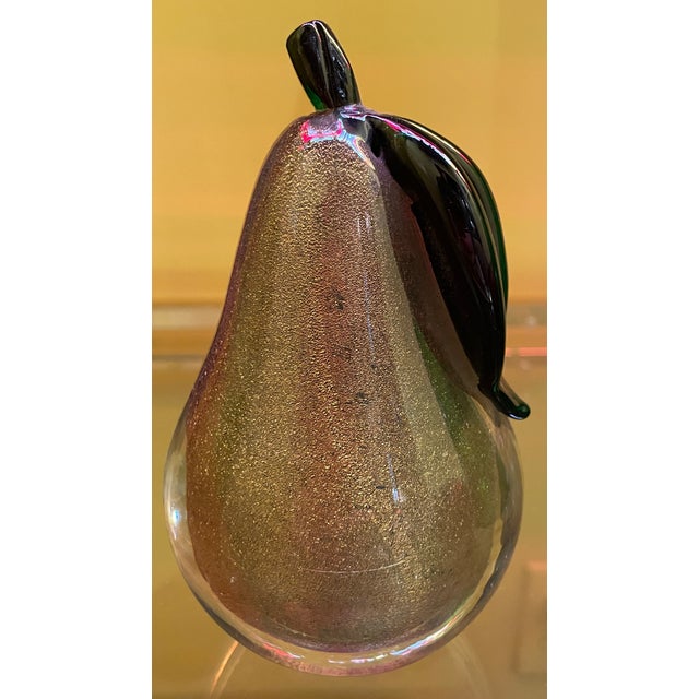 Murano Glass Pear Circa 1960s For Sale - Image 12 of 12