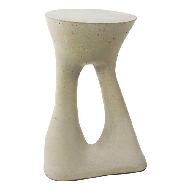 Tall Grey Kreten Side Table From Souda, Concrete End Table, Modern Bedside Table For Sale