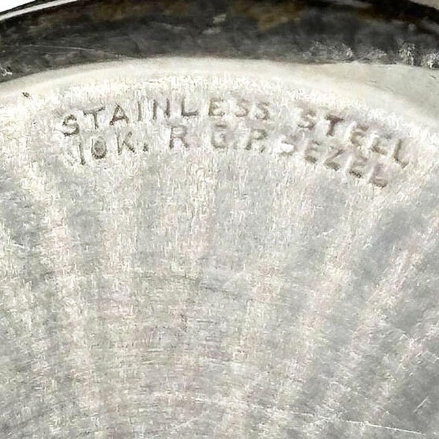 Gold 1970s 10k Geneva Sunburst Automatic Swiss Watch W/ Calfskin Band For Sale - Image 8 of 11