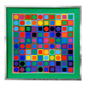 Victor Vasarely Planetary Folklore Silkscreen Print Limited Participations No. 1