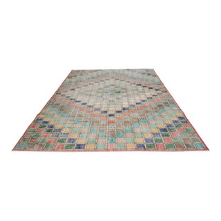 1970s Turkish Handmade Area Rug - 6′9″ × 10′1″ For Sale