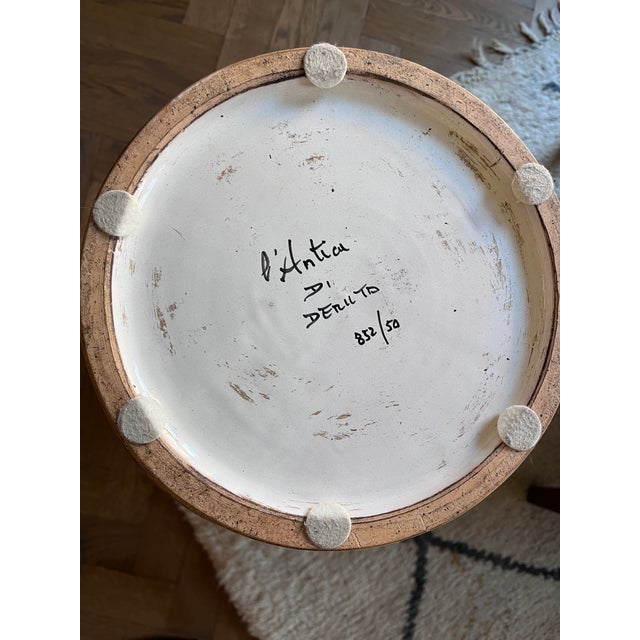 Late 20th Century Late 20th Century Deruta Handmade, Hand Painted Vase/Umbrella Stand For Sale - Image 5 of 10