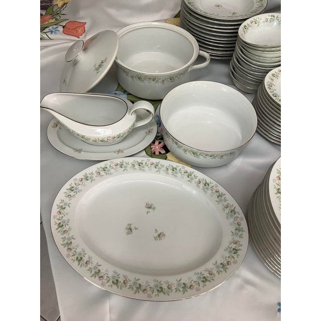 Haviland & Co. Forever Spring Fine China Dinnerware Service for 12 (89 Pieces Total) For Sale - Image 4 of 7
