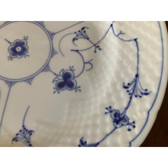 Vintage Bing & Grondahl Blue Fluted Dinner Plate 624 For Sale In Naples, FL - Image 6 of 8