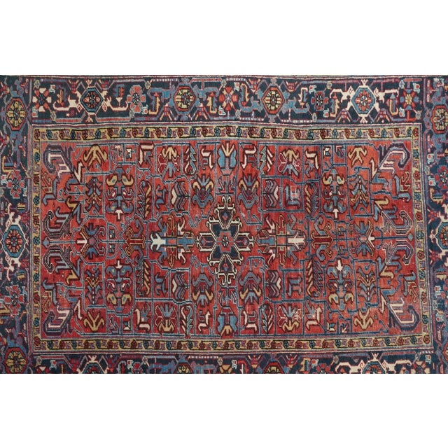 Traditional Vintage Heriz Rug 6'4'' x 8'9'' For Sale - Image 3 of 11
