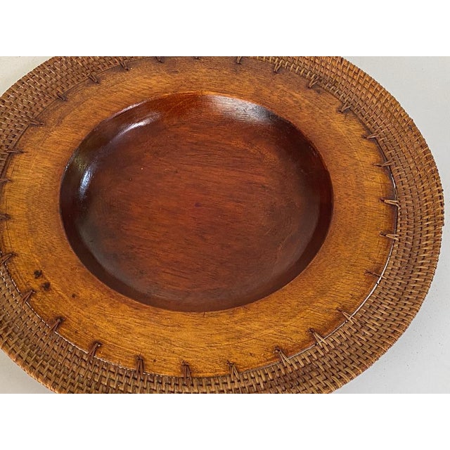 1960s Large Scandinavian Decorative Wooden Plate, 1960s For Sale - Image 5 of 16