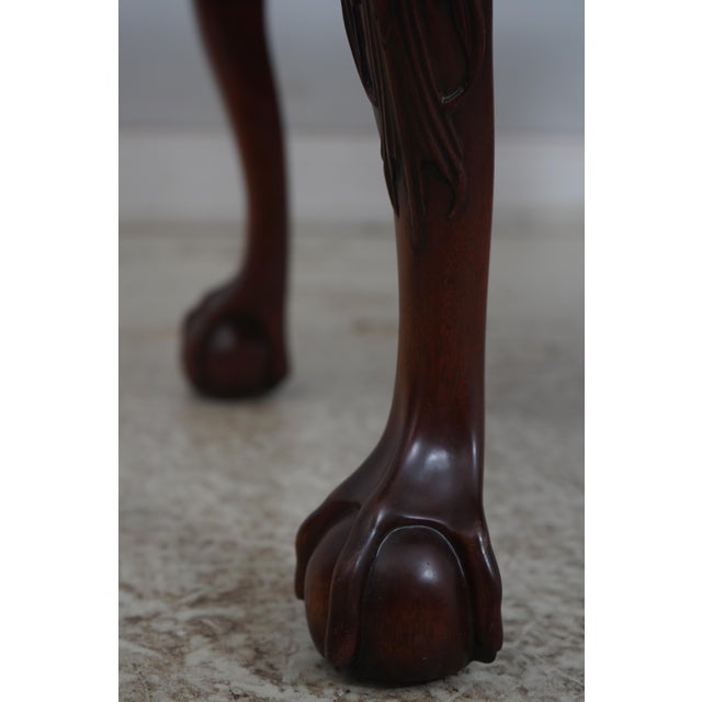 1990s Kindel Winterthur Ball & Claw Mahogany Lowboy For Sale - Image 9 of 18