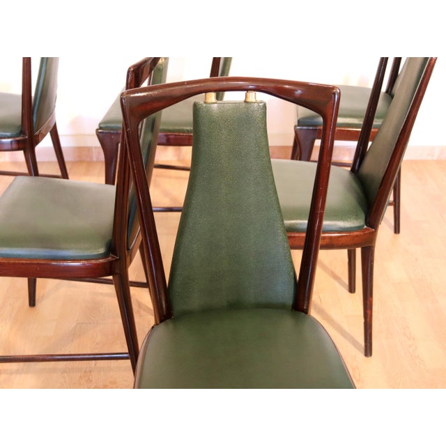 Mid-Century Modern Chairs by Osvaldo Borsani, Italy, 1950s, Set of 6 For Sale - Image 11 of 15