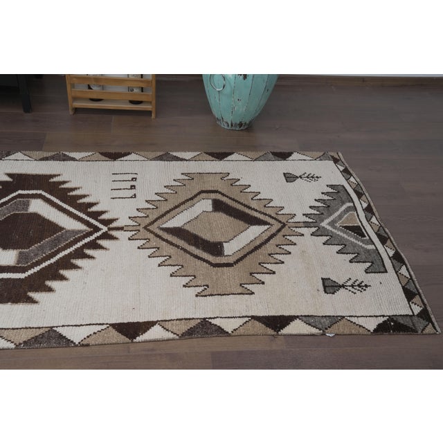 Islamic 1960s Vintage Handmade Wool Kilim Runner Rug For Sale - Image 3 of 11