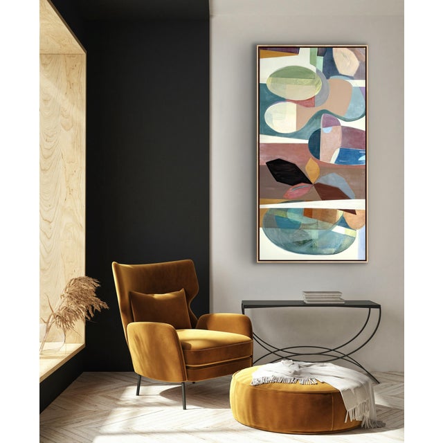 This colorful abstract painting by artist Pamela Harmon is new and will suit a wide variety of decor
