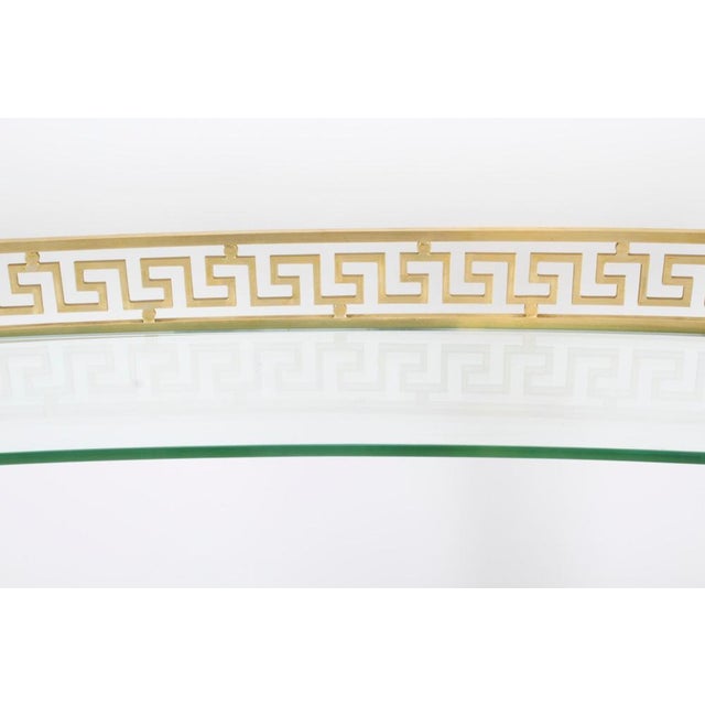 Vintage Versace Ormolu Mounted Curved Glass Display Unit 20th Century For Sale - Image 4 of 16