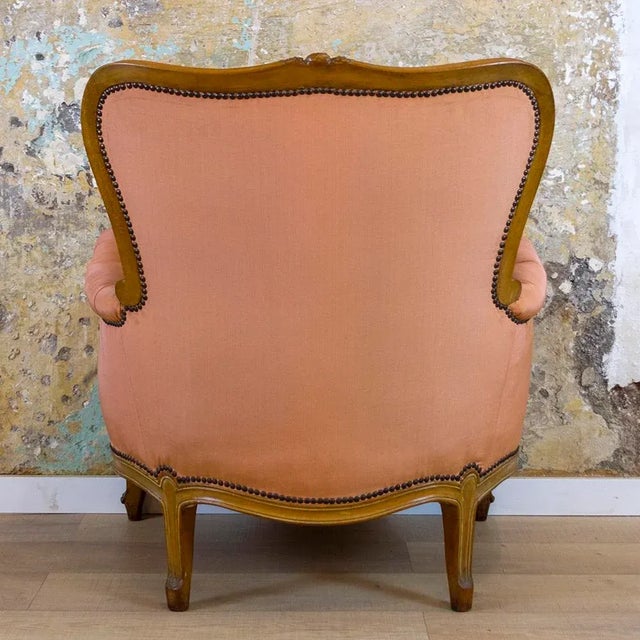 Neoclassical Walnut Armchair, 1930s For Sale - Image 6 of 14