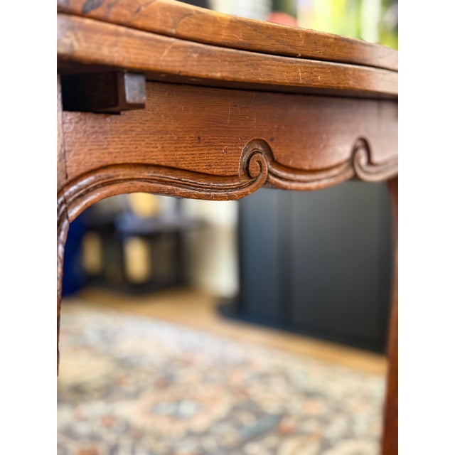 1946 Signed Marcel Bibaut French Oak Table - Authentic Modern Farmhouse - French Provincial Louis XV For Sale In Dallas - Image 6 of 12