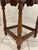 1980s Authentic L. Hitchcock Signed Oval Side Table - Solid Oak Harvest Stenciled Accent End Table - Scalloped Apron For Sale - Image 11 of 12